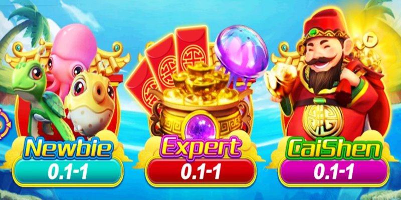 Cách cấp bậc thường gặp tại phòng game Cai Shen Fishing